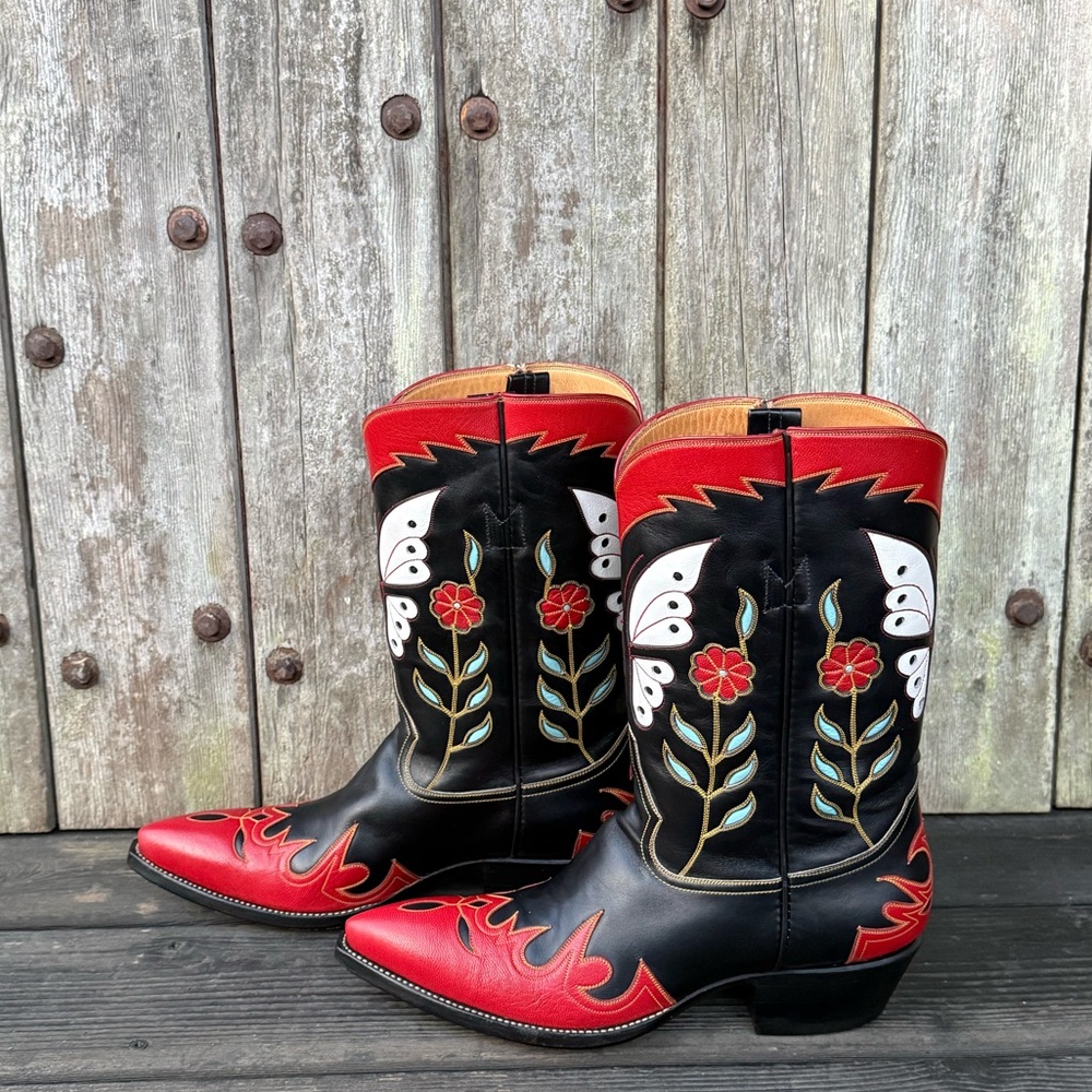 Rocketbuster Butterfly Design Women's Cowboy Boots~Like New